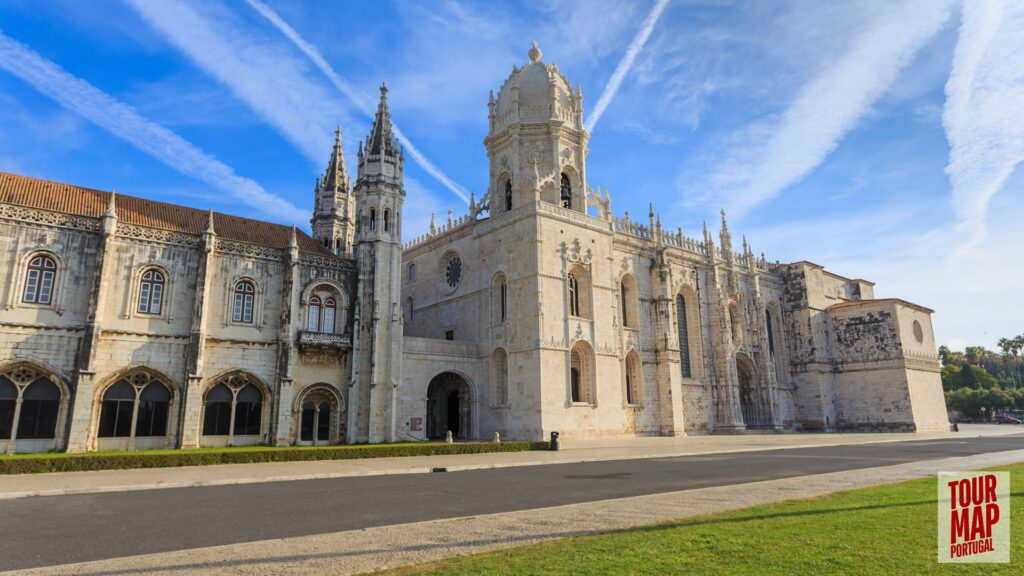 UNESCO-listed Jerónimos Monastery near Tagus River in Lisbon, featured by Tour Map Portugal