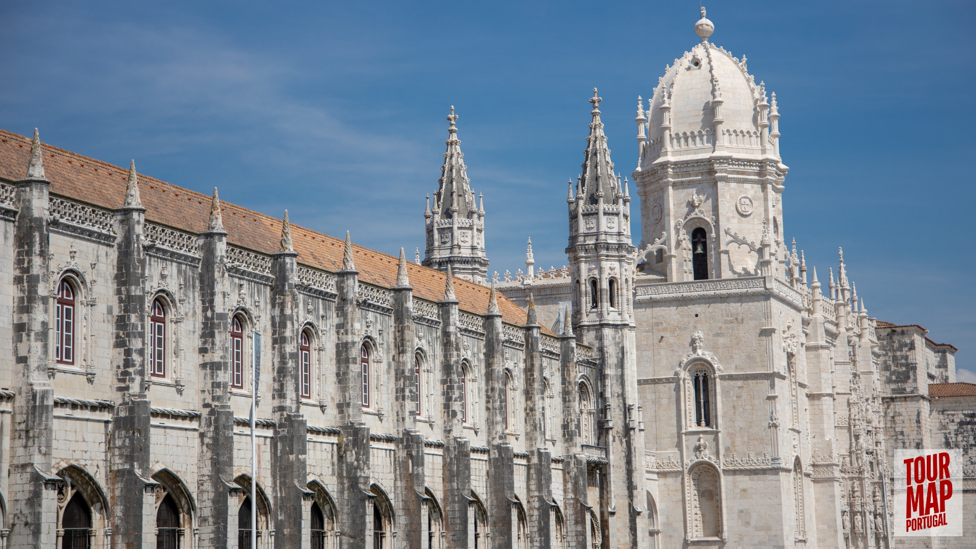 UNESCO-listed Jerónimos Monastery near Tagus River in Lisbon, featured by Tour Map Portugal