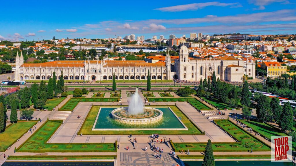 UNESCO-listed Jerónimos Monastery near Tagus River in Lisbon, featured by Tour Map Portugal