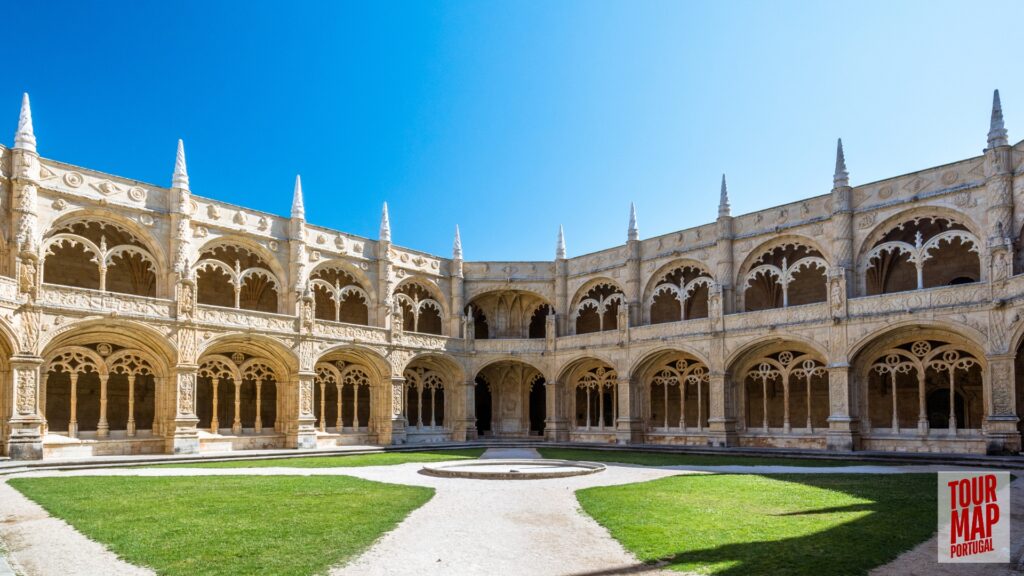 UNESCO-listed Jerónimos Monastery near Tagus River in Lisbon, featured by Tour Map Portugal