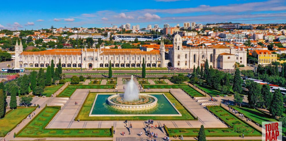 UNESCO-listed Jerónimos Monastery near Tagus River in Lisbon, featured by Tour Map Portugal