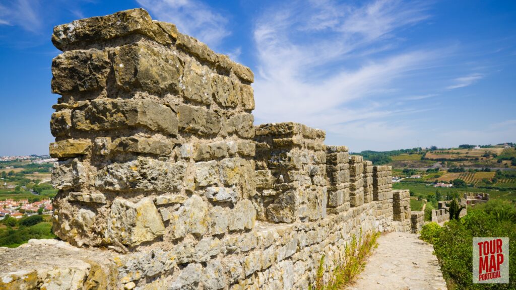 Historic town of Obidos, Portugal with scenic views and cobblestone streets on a Tour Map Portugal tour