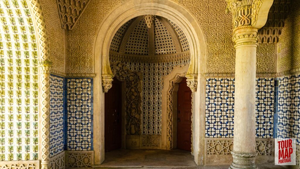 A vibrant view of Pena Palace in Sintra, Portugal, Powered by Tour Map Portugal