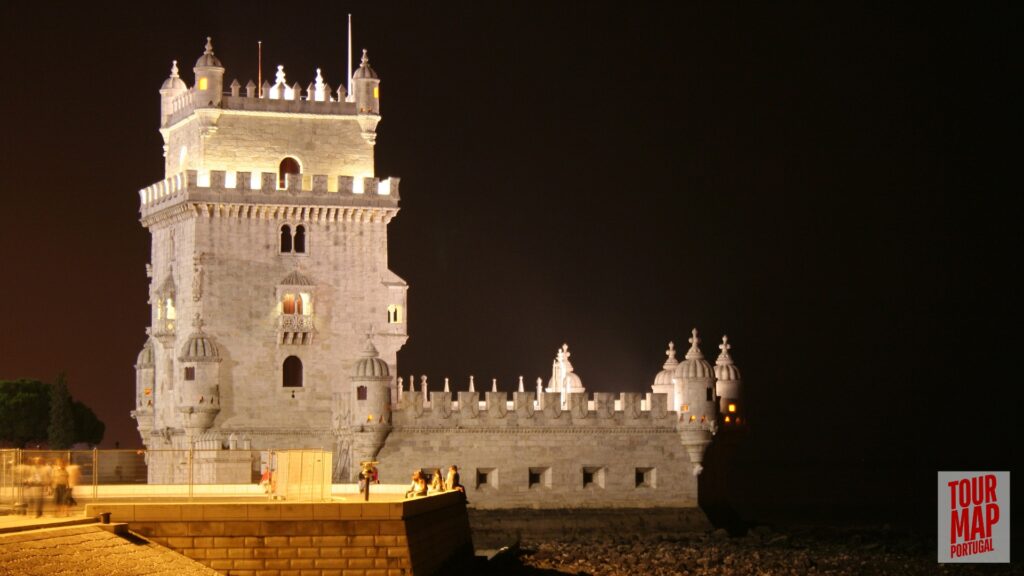 The iconic Torre de Belém fortress by the River Tagus in Lisbon, highlighted by Tour Map Portugal